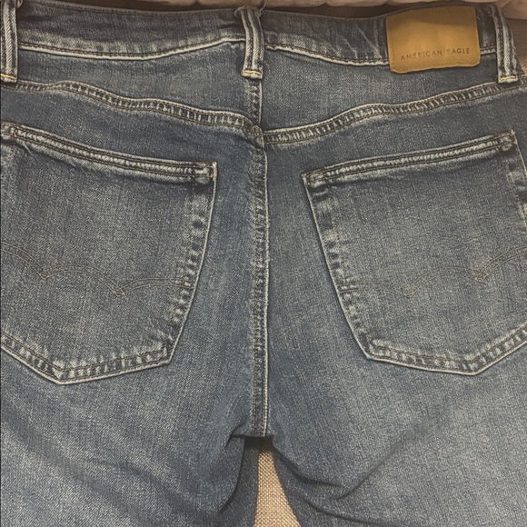 American Eagle Relaxed Straight Size 29x30 Dark Wash Flex Fit Mid Rise Denim - Picture 4 of 7